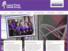 Tablet Screenshot of laurelpinesdental.com